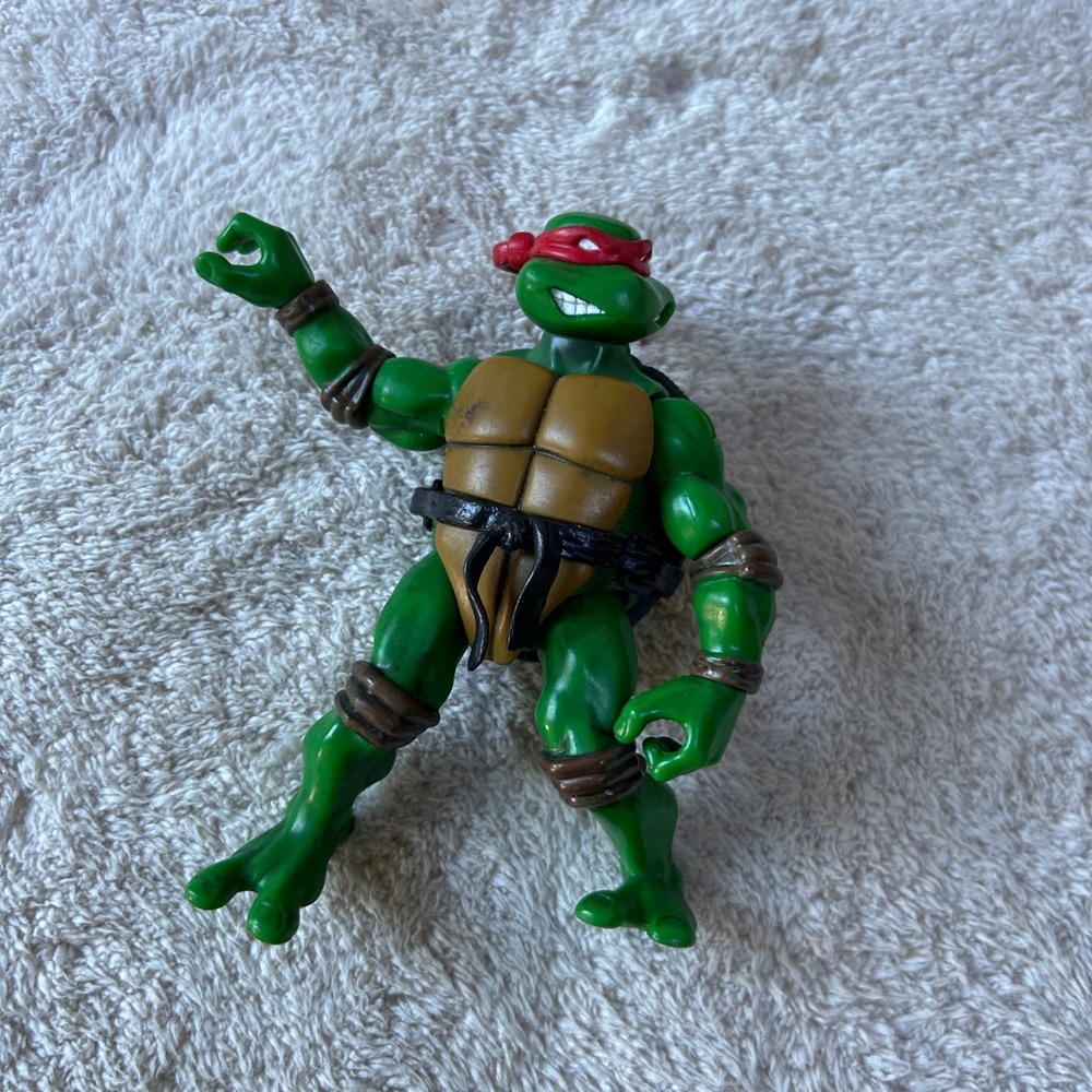 TMNT Raphael Action Figure 2002 Playmates Toys Mirage Studios Red Mask Green 5in